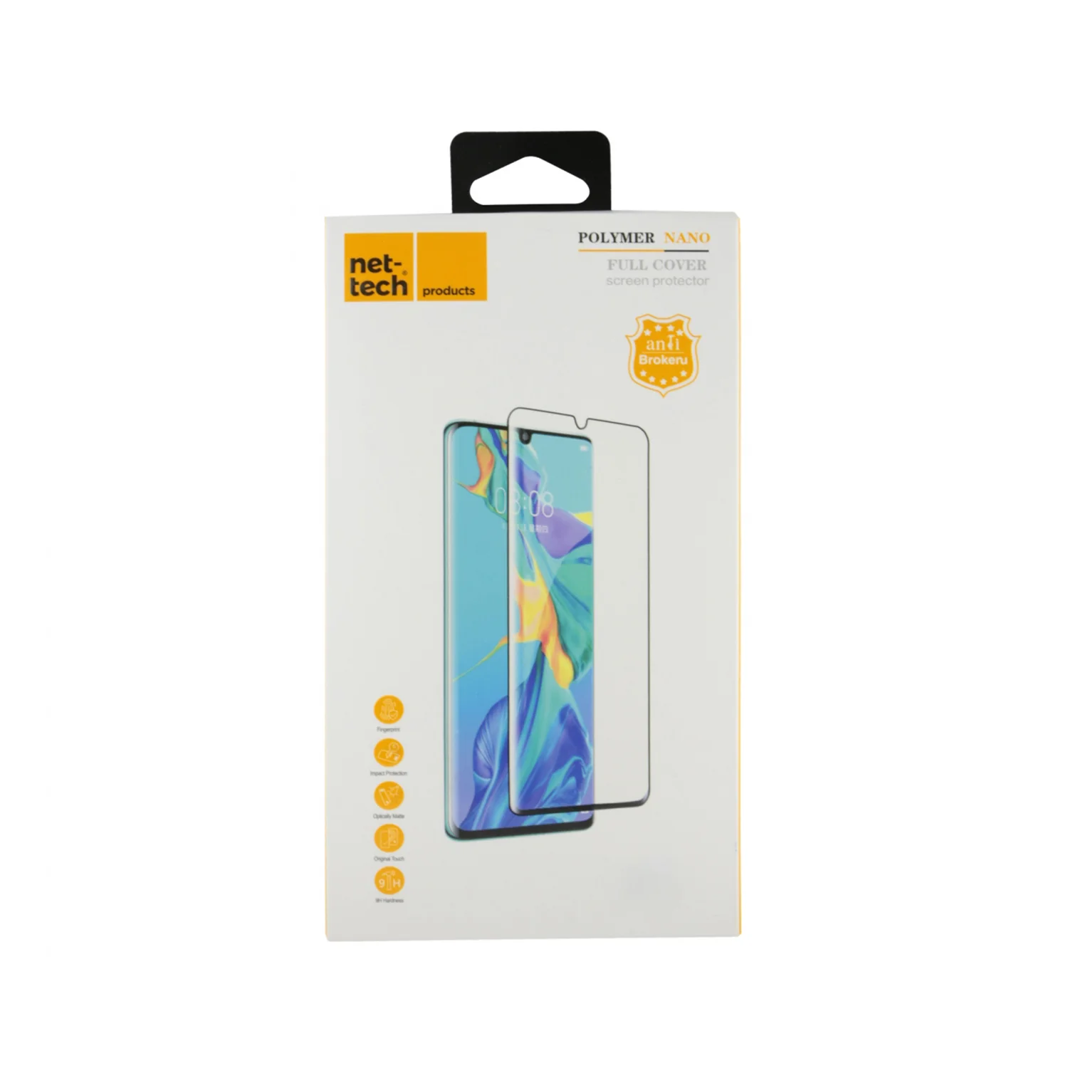 Nettech Huawei P30 Pro Uyumlu Ön Koruma Polymer Nano Ekran Koruyucu (Siyah) NT-88609