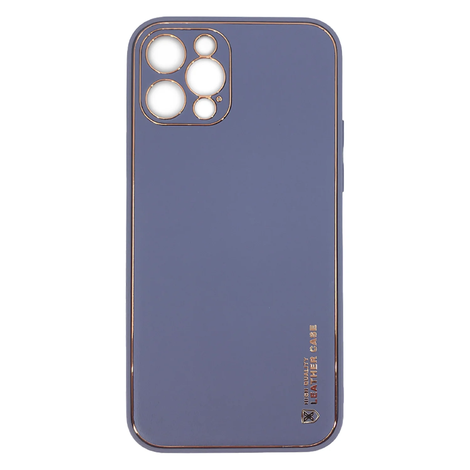Nettech Apple iPhone 12 Pro Uyumlu Coco Leather Seri Arka Koruma Kılıf (Füme) NT-84723