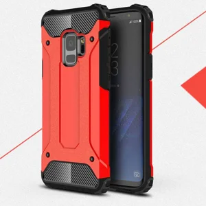 Galaxy S9 Kılıf Zore Crash Silikon Kapak - Kırmızı