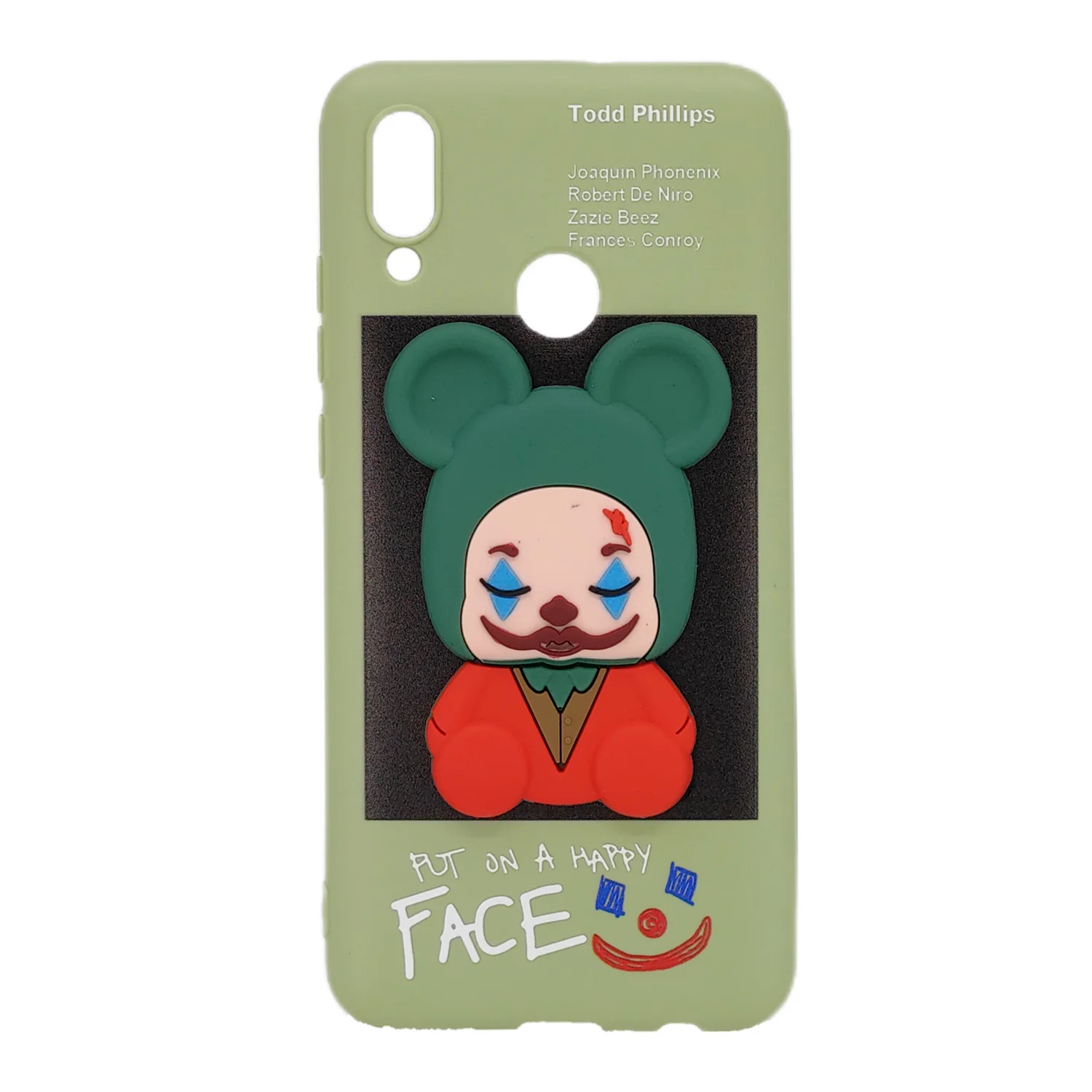 Nettech Huawei P Smart 2019 Uyumlu Three D Case Seri Arka Koruma Kılıf (Yeşil) NT-95108