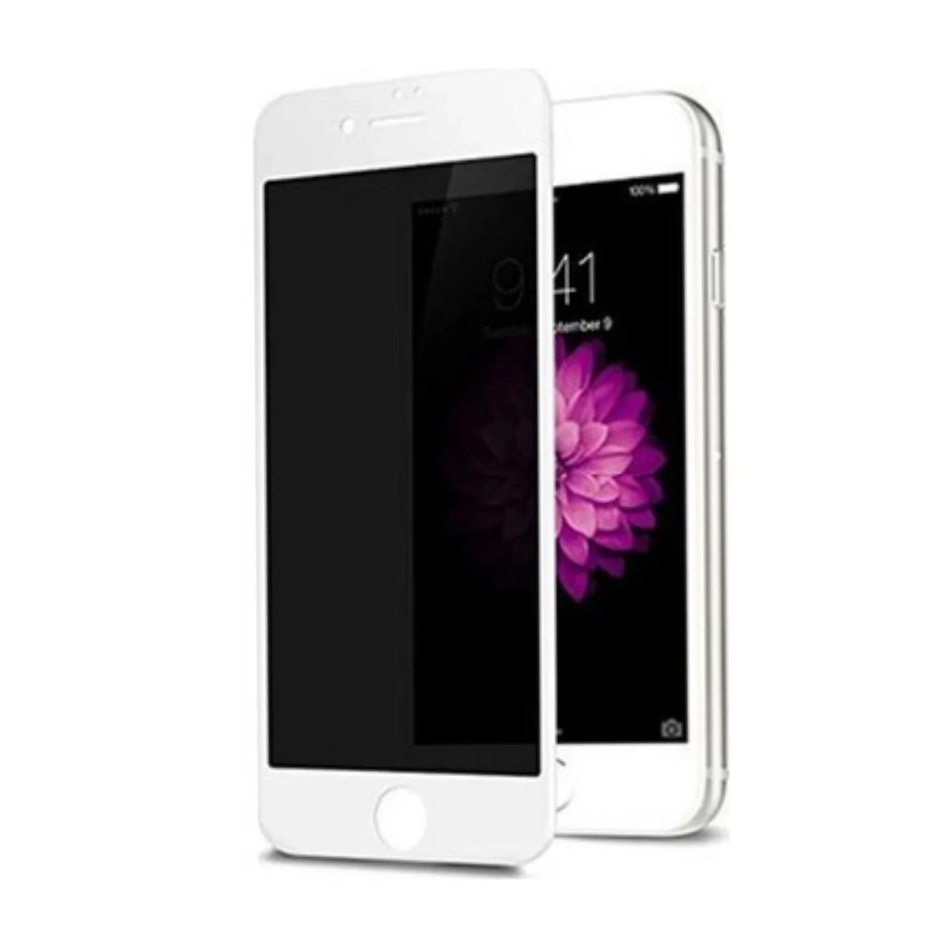 Nettech Apple iPhone 8 Plus Uyumlu Ön Koruma Hayalet Seramik Nano Ekran Koruyucu (Beyaz) NT-95540