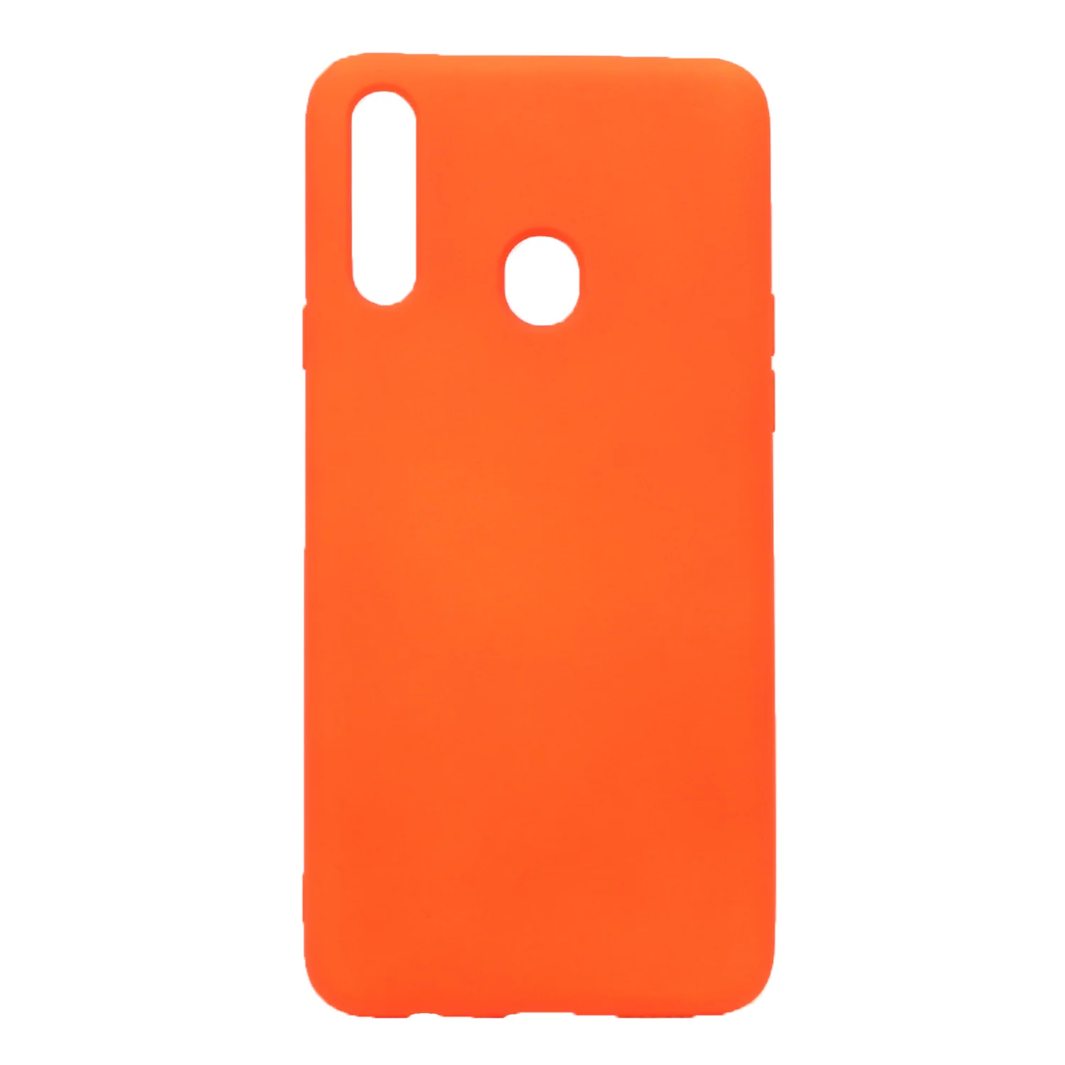 Nettech Samsung Galaxy A20S Uyumlu Nano Arka Koruma Kılıf (Turuncu) NT-79119