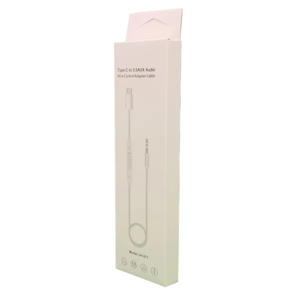 Nettech JH-071 Plastik 100 Cm Type-C To Aux Kablosu (Beyaz) NT-96489 - 3