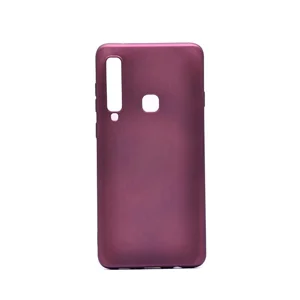 Galaxy A9 2018 Kılıf Zore Premier Silikon Kapak - Mürdüm