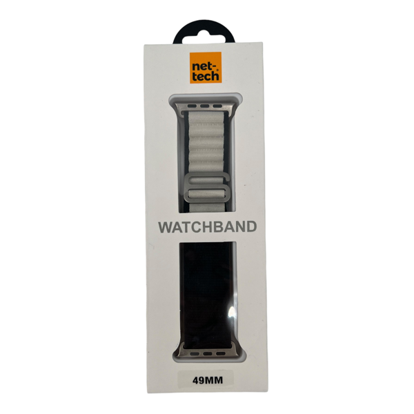 Nettech Apple Watch Ultra 49 mm Uyumlu Kumaş Kordon (Siyah) NT-110265 - 2