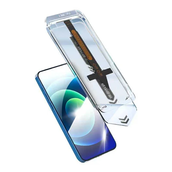 Apple iPhone 11 Zore Süper Fast Anti-Dust Toz Önleyici Temperli Ekran Koruyucu - Renksiz - 1