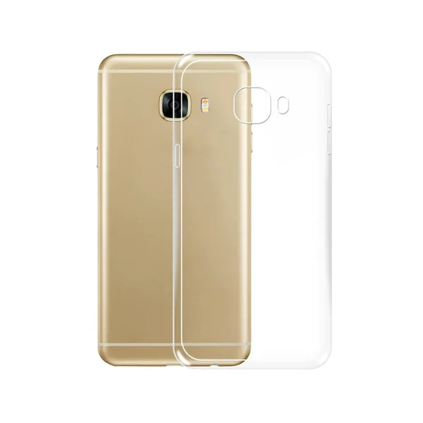 Galaxy C5 Kılıf Zore Süper Silikon Kapak - Şeffaf - 1