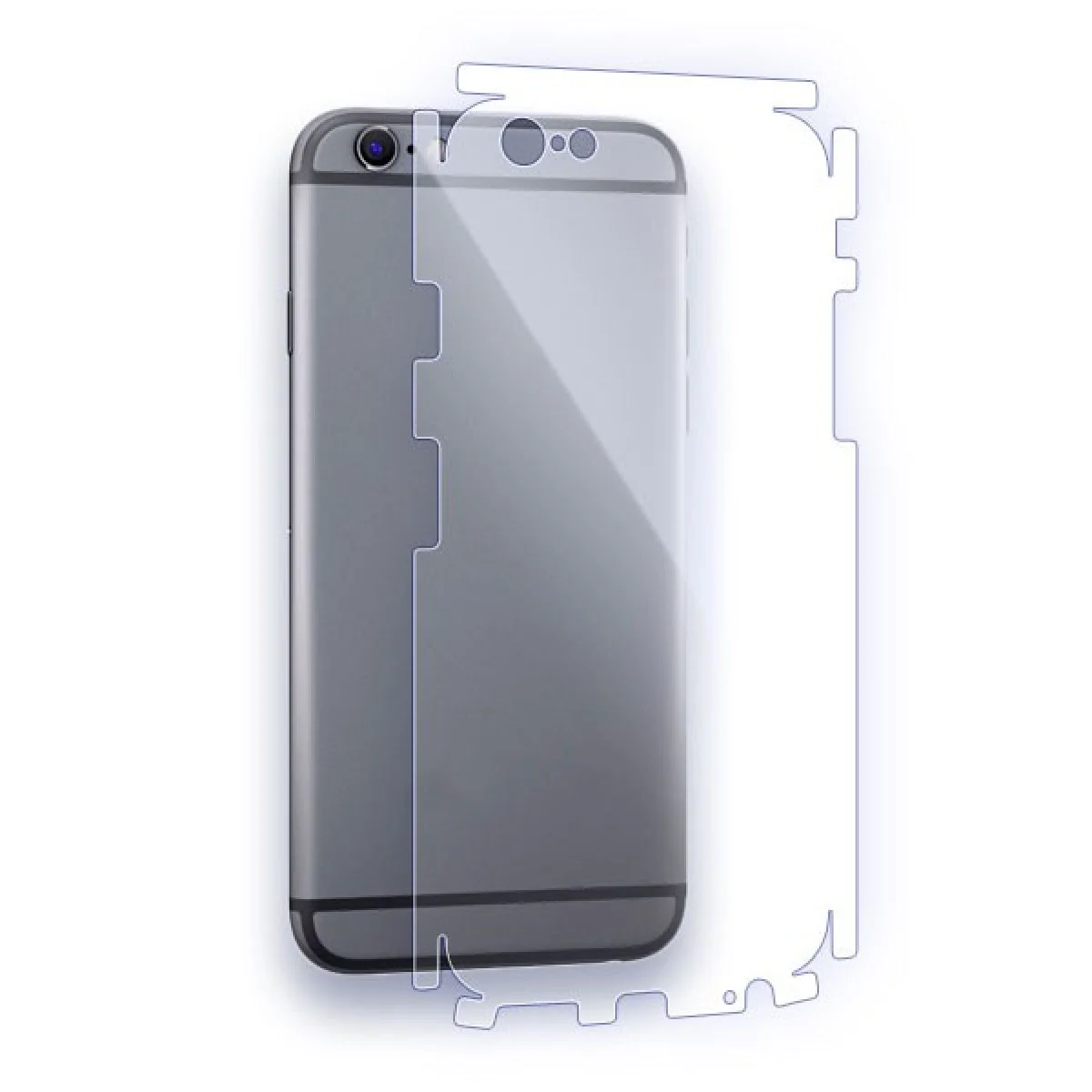 Nettech Apple iPhone 6S Uyumlu Arka Koruma 360 Full Kaplama (Şeffaf) NT-15397