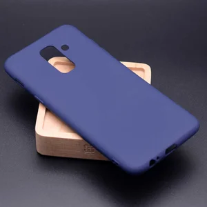 Galaxy J8 Kılıf Zore Premier Silikon Kapak - Lacivert