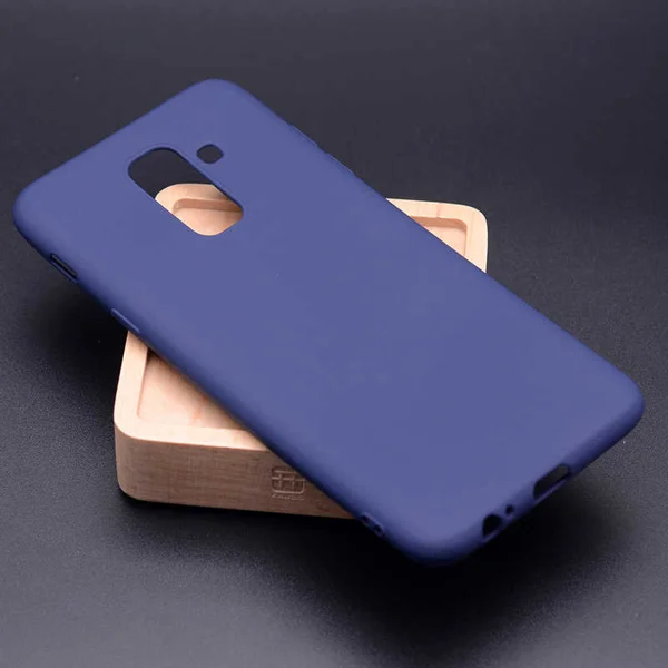 Galaxy J8 Kılıf Zore Premier Silikon Kapak - Lacivert - 1