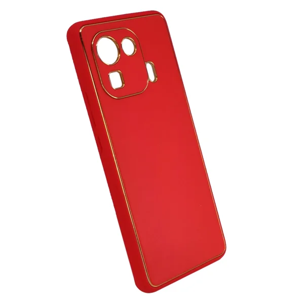 Nettech Xiaomi Mi 11 Pro Uyumlu Coco Leather Seri Arka Koruma Kılıf (Kırmızı) NT-93585 - 2