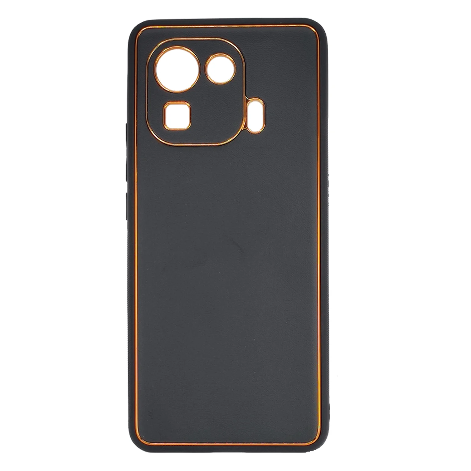 Nettech Xiaomi Mi 11 Pro Uyumlu Coco Leather Seri Arka Koruma Kılıf (Siyah) NT-93584