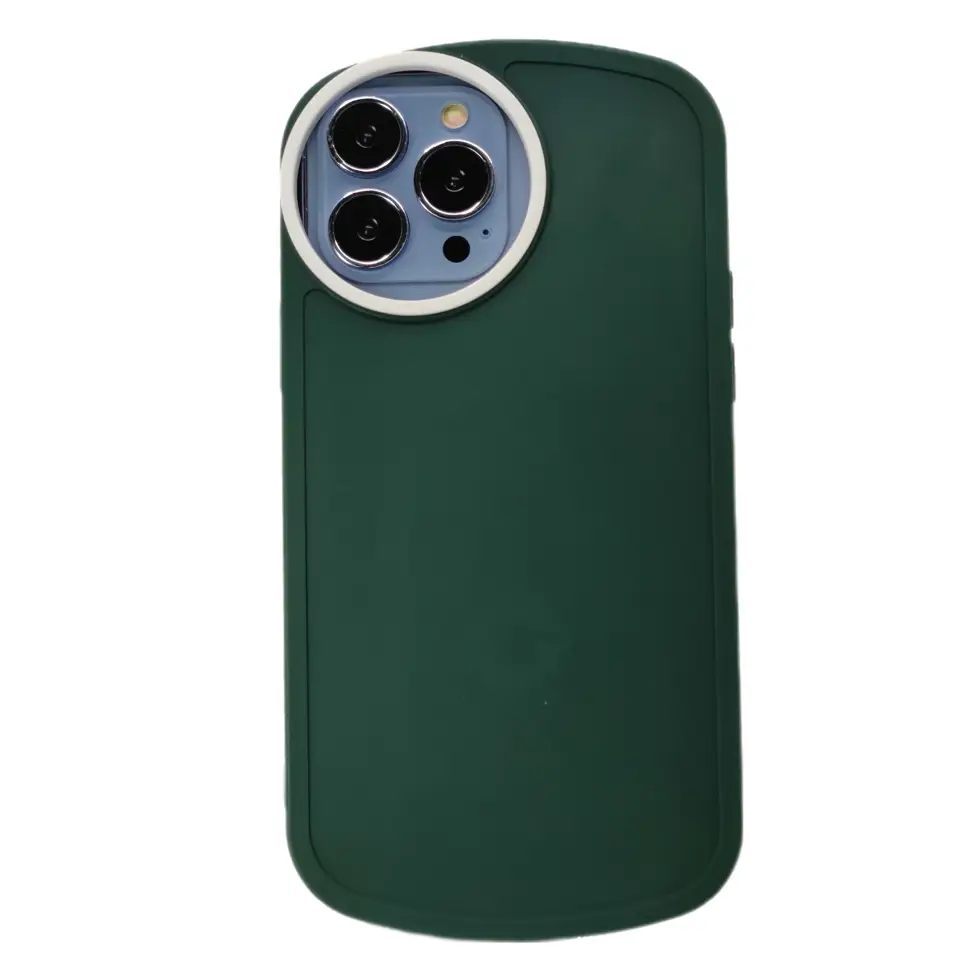 Nettech Apple iPhone 13 Pro Max Uyumlu Silindir Camera Seri Arka Koruma Kılıf (Yeşil) NT-95084