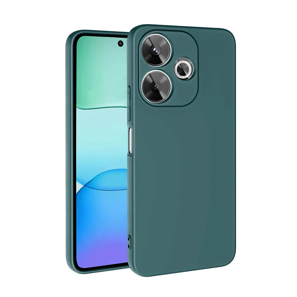 Xiaomi Redmi 13 4G Kılıf Zore Mara Lansman Kapak - Koyu Yeşil