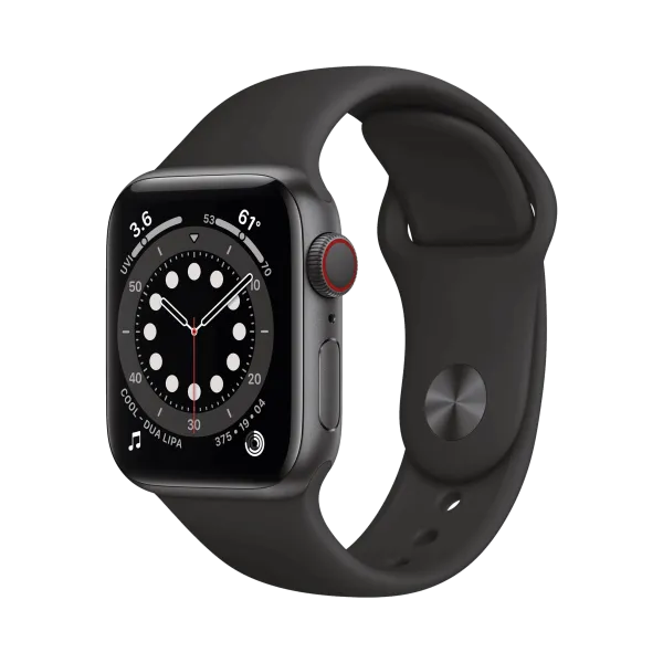 Apple Watch Series 6 - Alüminyum - 40mm - Cellular - Gece yarısı