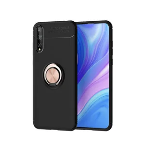 Nettech Huawei P Smart S Uyumlu Ravel Seri Arka Koruma Kılıf (Siyah-Rose Gold) NT-81306