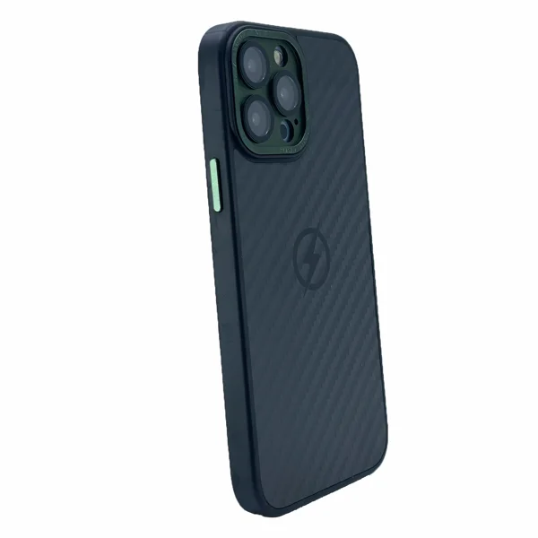 Nettech Apple iPhone 13 Pro Uyumlu Grand Karbon Seri Arka Koruma Kılıf (Yeşil) NT-100490 - 2
