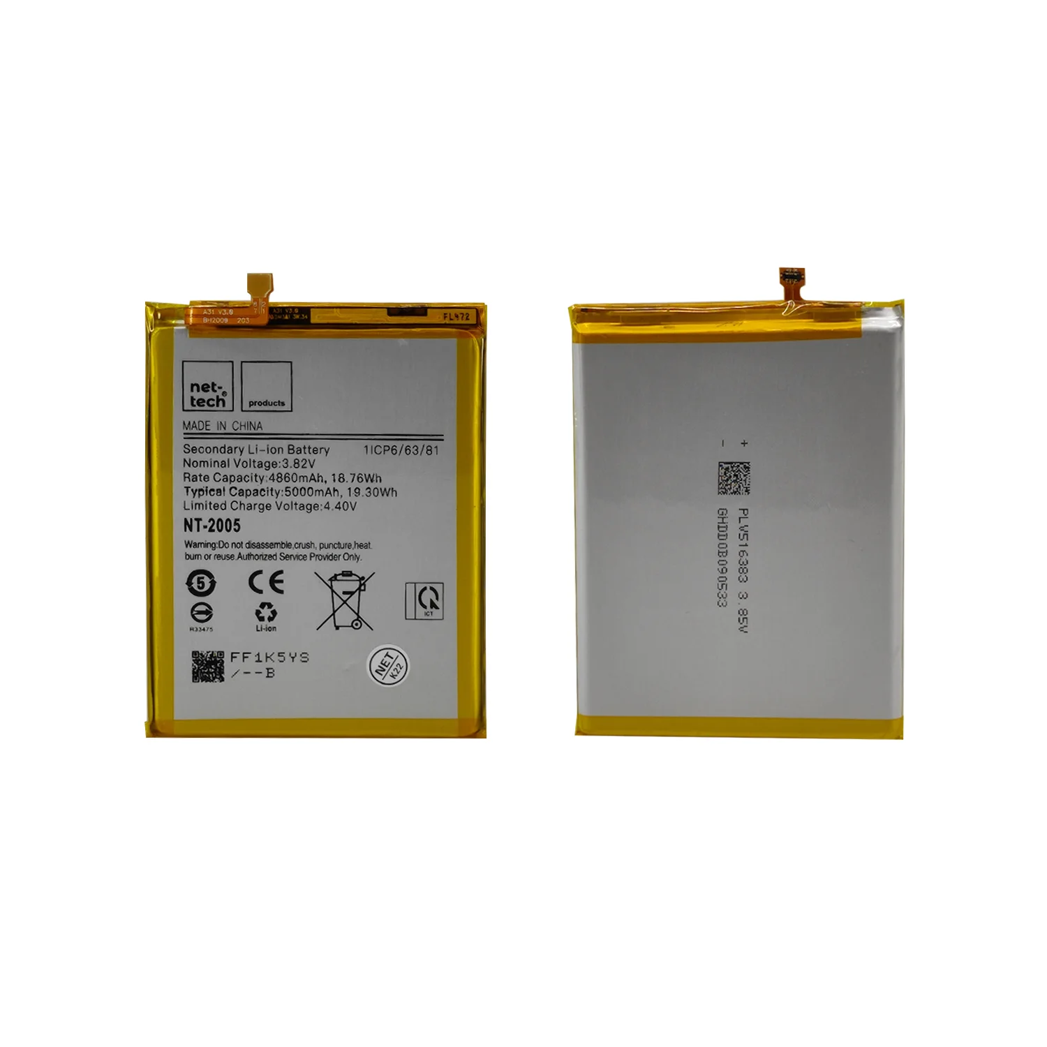 Teknonet Samsung Galaxy A22 4G Uyumlu Nettech Batarya NT-93170