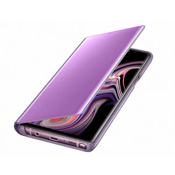 Nettech Huawei Y5 2018 Uyumlu Clear View Aynalı Kapaklı Kılıf (Mürdüm) NT-85522 - 2