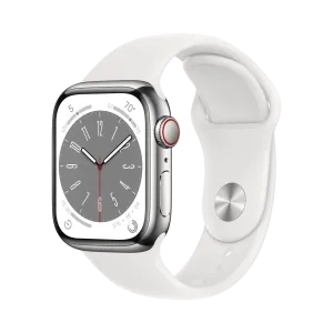 Apple Watch Series 8 - Paslanmaz Çelik - 41mm - Cellular - Gümüş