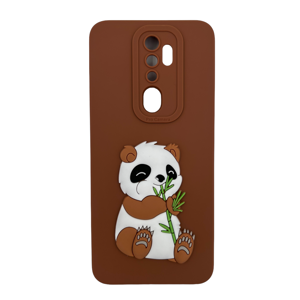Nettech Oppo A5 2020 Uyumlu Maskot Seri Arka Koruma Kılıf (Kahverengi) NT-109796