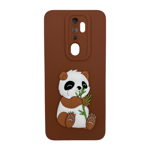 Nettech Oppo A5 2020 Uyumlu Maskot Seri Arka Koruma Kılıf (Kahverengi) NT-109796 - 1