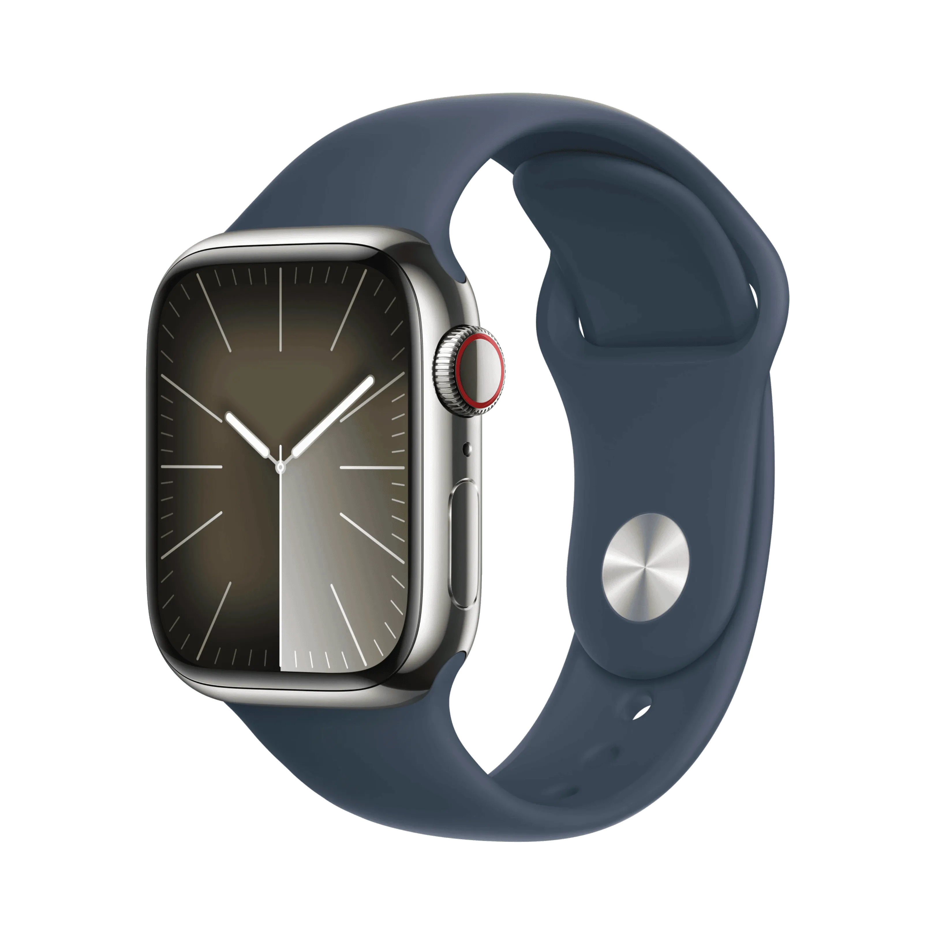 Apple Watch Series 9 - Paslanmaz Çelik - 41mm - Cellular - Gümüş