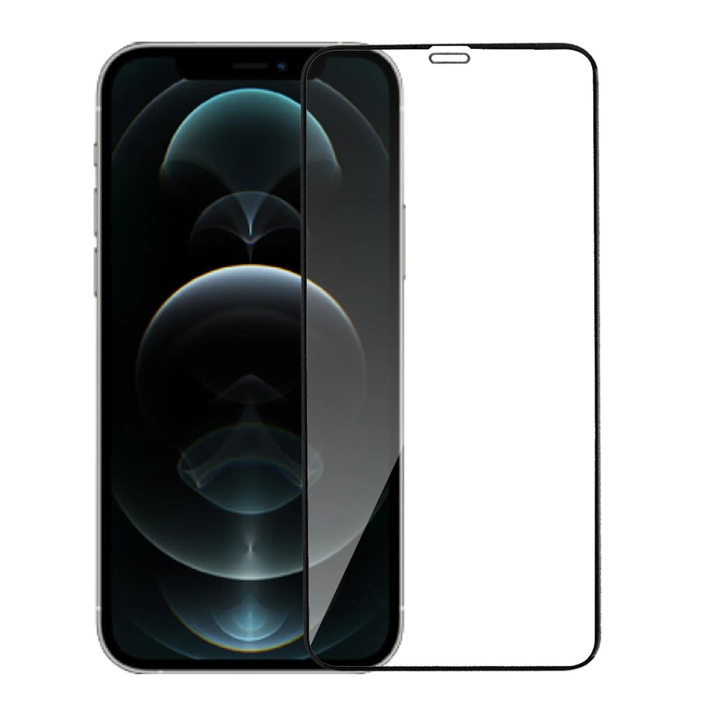 Nettech Apple iPhone 12 Uyumlu Toz Filtreli HD Full Cam Koruyucu (Siyah) NT-83484
