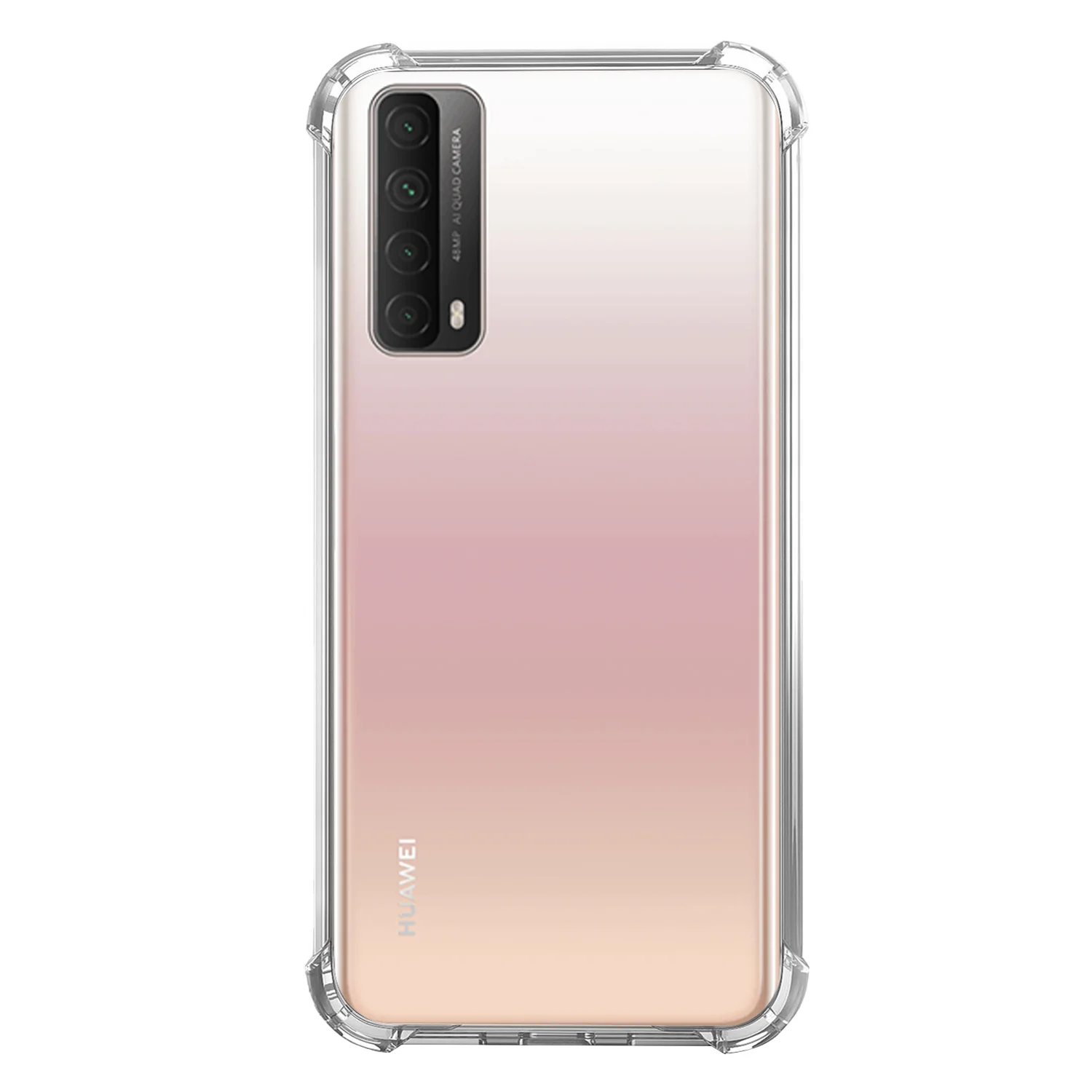 Nettech Huawei P Smart 2021 Uyumlu Rarroz Seri Arka Koruma Kılıf (Şeffaf) NT-88077
