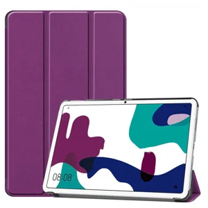 Huawei MatePad 10.4 Zore Smart Cover Standlı 1-1 Kılıf - Mor