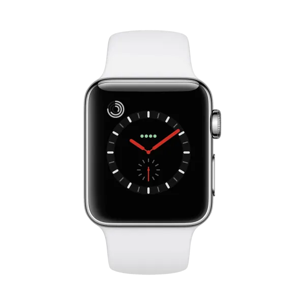 Apple Watch Series 3 - Paslanmaz Çelik - 38mm - Cellular - Gümüş