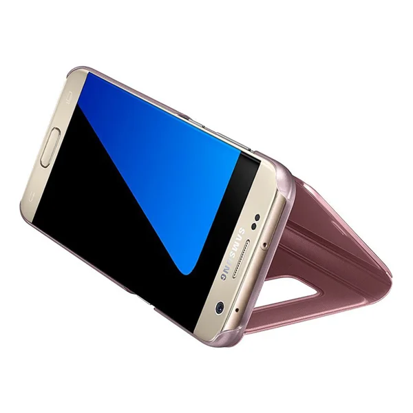 Nettech Samsung Galaxy A20 Uyumlu Clear View Aynalı Kapaklı Kılıf (Rose Gold) NT-85419 - 3