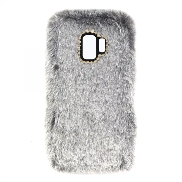 Nettech Samsung Galaxy G960 S9 Uyumlu Peluş Arka Koruma Kılıf (Gri) VR-12868
