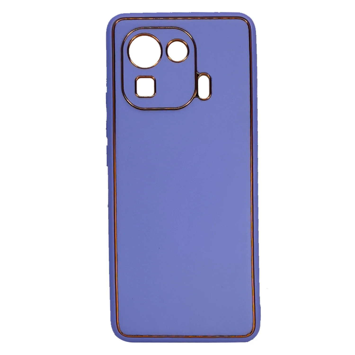 Nettech Xiaomi Mi 11 Pro Uyumlu Coco Leather Seri Arka Koruma Kılıf (Lila) NT-93590