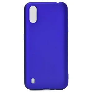 Galaxy A01 Kılıf Zore Premier Silikon Kapak - Saks Mavi