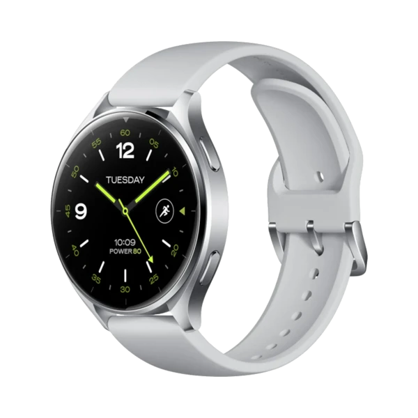 Xiaomi Watch 2 - Plastik - 46mm - Wi-Fi - Gümüş - 1