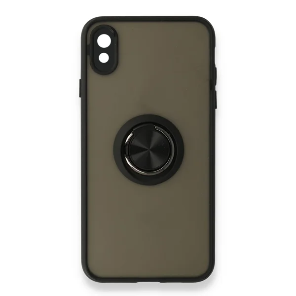 Nettech Huawei Y5 2019 Uyumlu Montreal Yüzüklü Arka Koruma Kılıf (Siyah) NT-85167 - 1