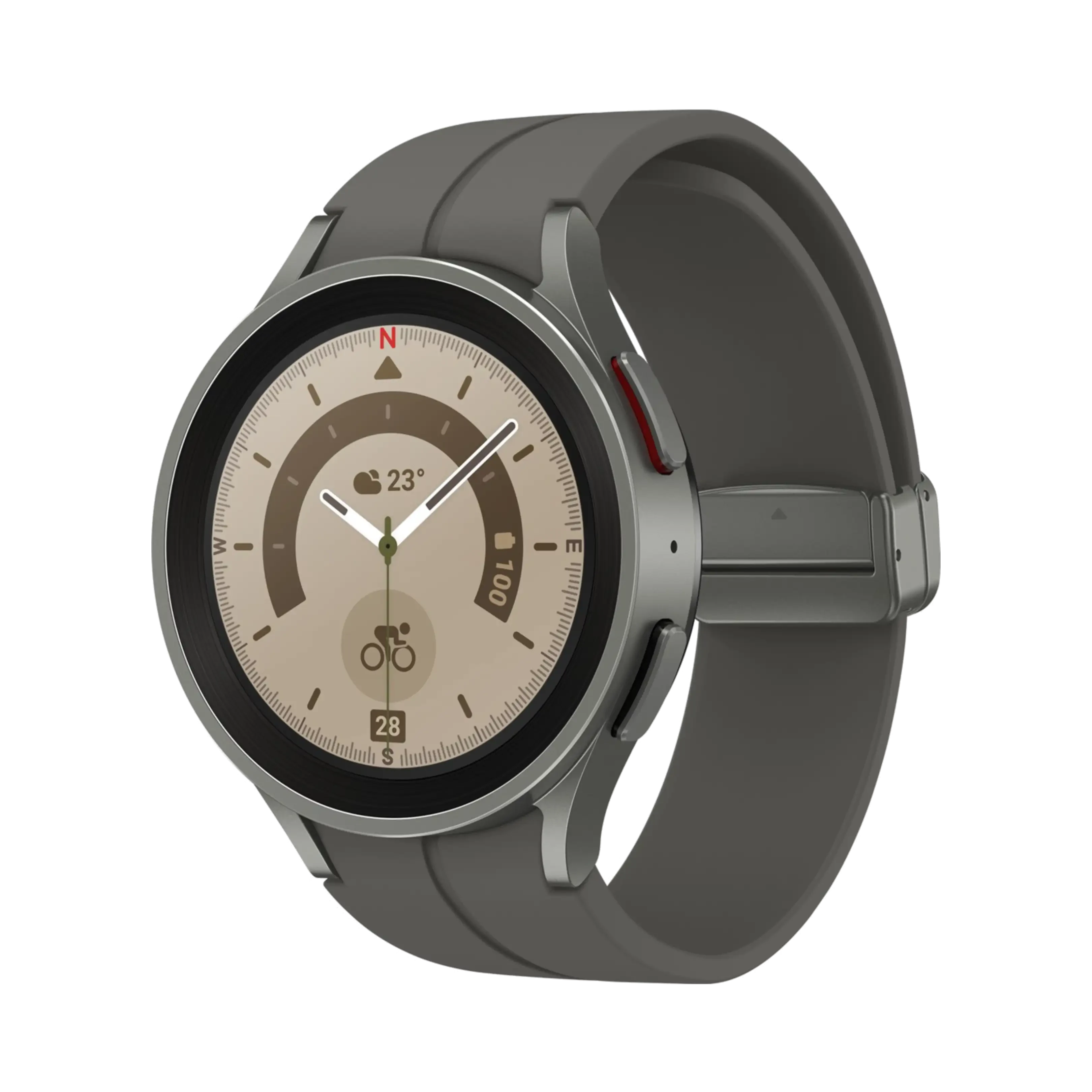 Samsung Galaxy Watch 5 Pro - Titanyum - 45 mm - Bluetooth Wi-Fi - Gri Titanyum