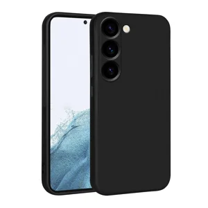 Galaxy S23 Plus Kılıf Zore Premier Silikon Kapak - Siyah