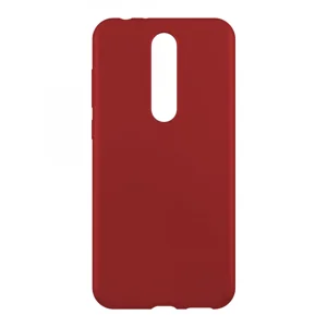 Nettech Nokia 5.1 Plus Uyumlu Suide Arka Koruma Kılıf (Bordo) VR-14308