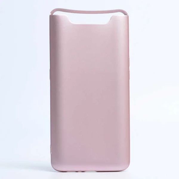 Galaxy A80 Kılıf Zore Premier Silikon Kapak - Rose Gold - 1