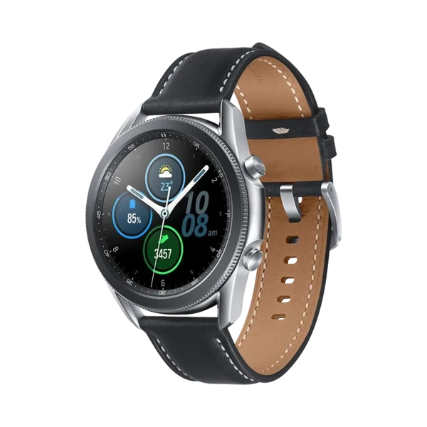 Samsung Galaxy Watch 3 - Paslanmaz Çelik - 45 mm - Bluetooth Wi-Fi - Gümüş - 1