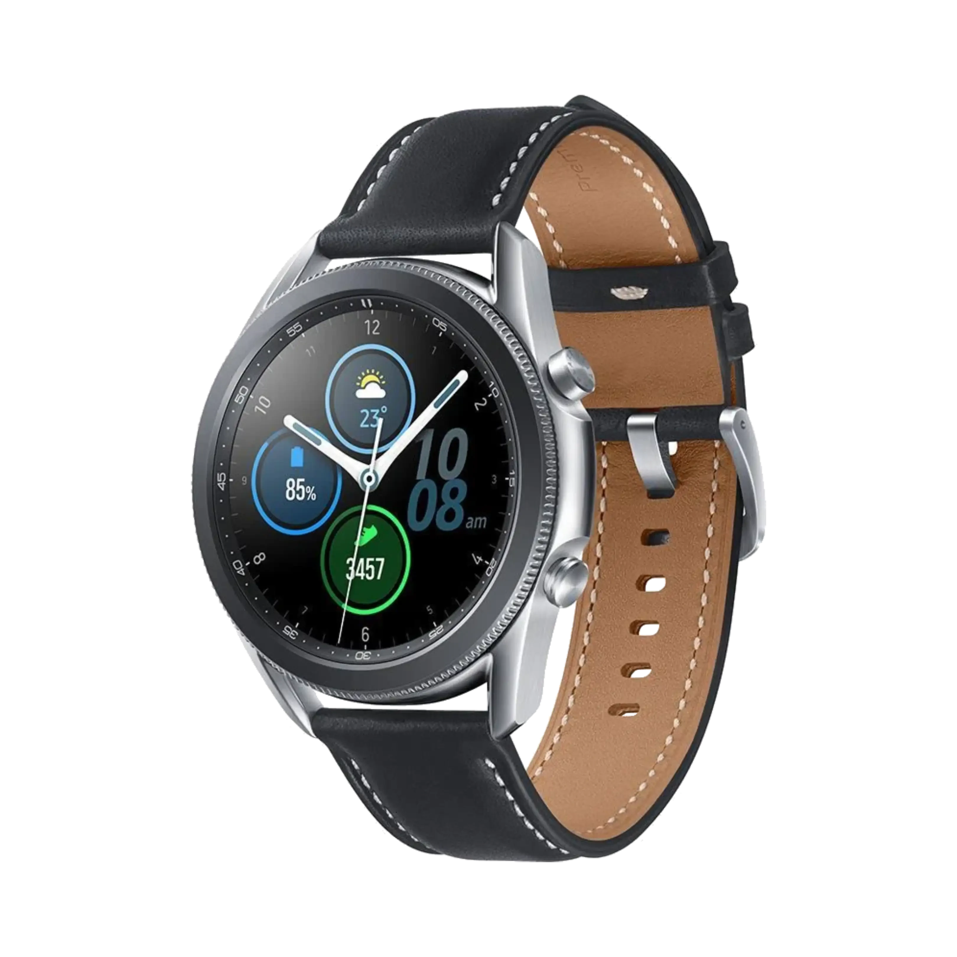 Samsung Galaxy Watch 3 - Paslanmaz Çelik - 45 mm - Bluetooth Wi-Fi - Gümüş