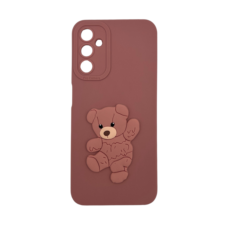 Nettech Samsung Galaxy A14 4G Uyumlu Maskot Seri Arka Koruma Kılıf (Pembe) NT-110166