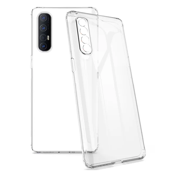 Baseus Oppo Reno 3 Pro Uyumlu Tıpalı Şeffaf Seri Arka Koruma Kılıf (Şeffaf) NT-79608 - 1