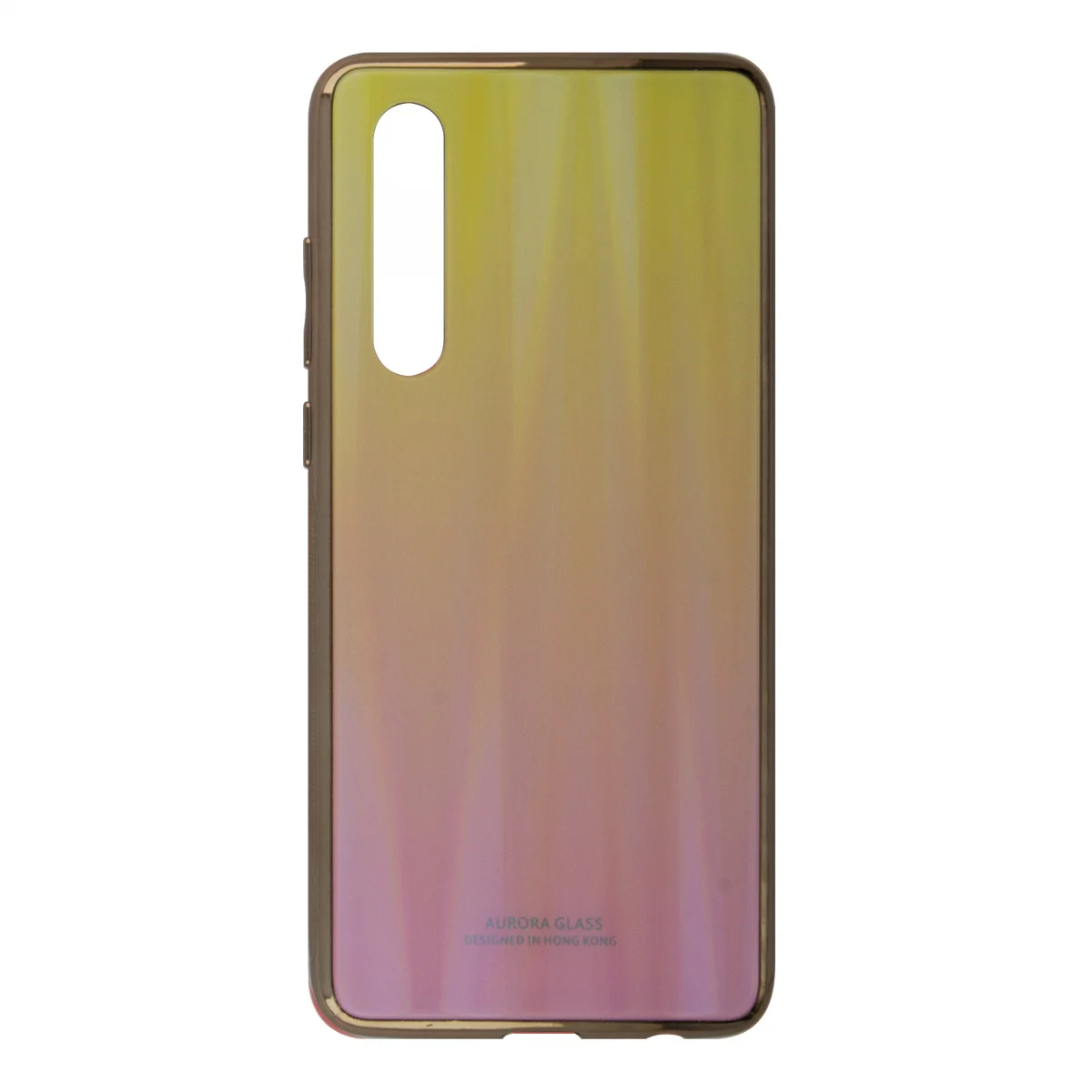 Nettech Huawei P30 Uyumlu Degrade Arka Koruma Kılıf (Sarı) VR-16086