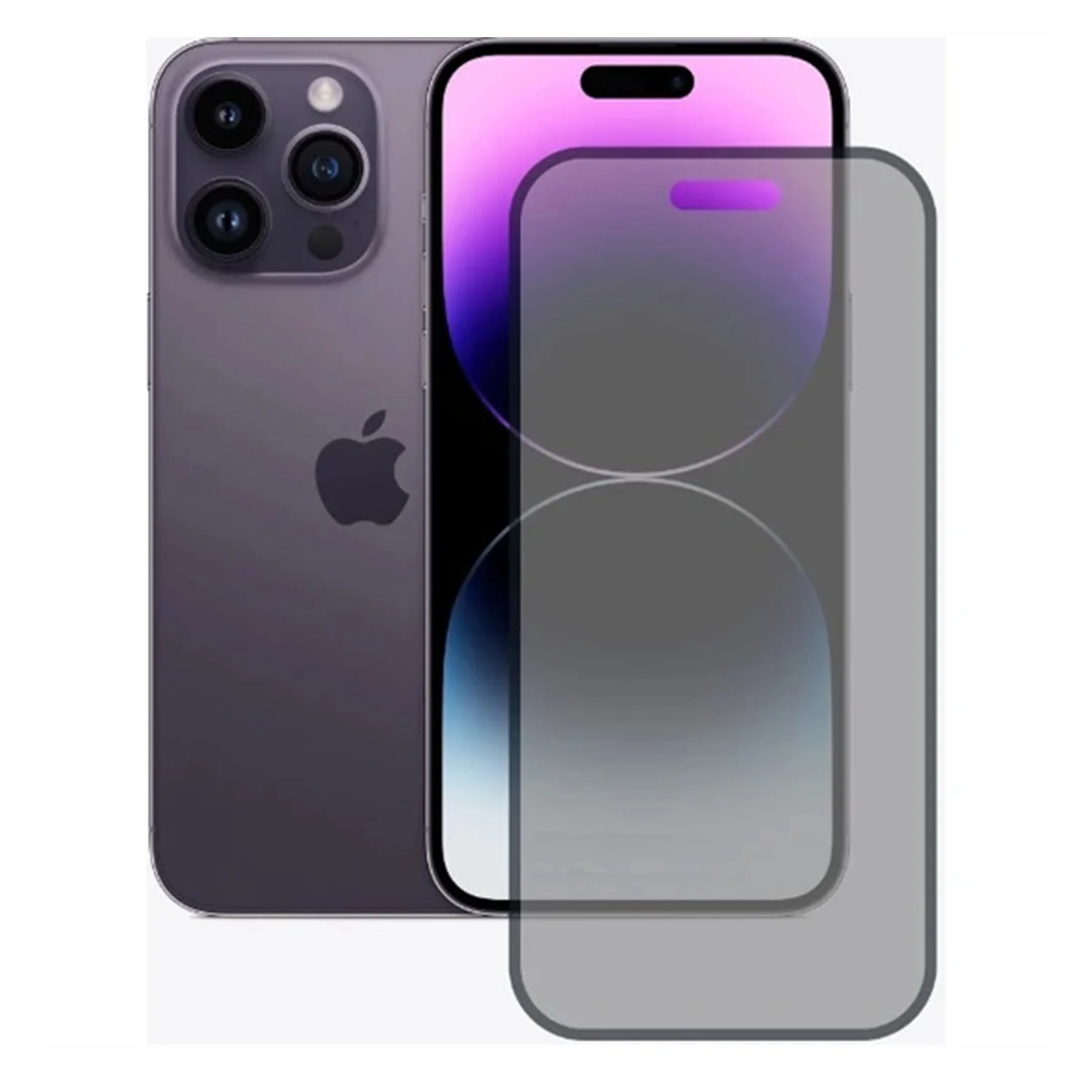 Nettech Apple iPhone 14 Pro Uyumlu Hayalet Full Cam Koruyucu (Siyah) NT-96997