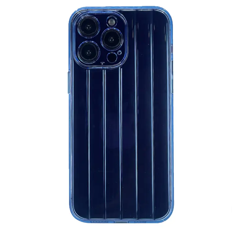 Nettech Apple iPhone 13 Pro Max Uyumlu Airbag Buzul Jmookit Seri Arka Koruma Kılıf (Mavi) NT-101251