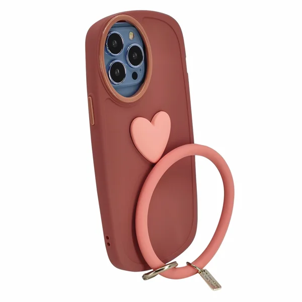 Nettech Apple iPhone 13 Pro Max Uyumlu Halka Bilekli Nano Seri Arka Koruma Kılıf (Pembe) NT-97301 - 2