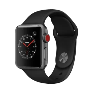 Apple Watch Series 3 - Alüminyum - 38mm - Cellular - Gece yarısı